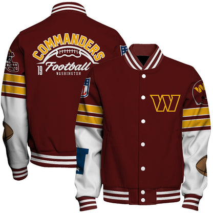 Washington Commanders National Football League 2026 Feel The Power Unisex Varsity Jacket