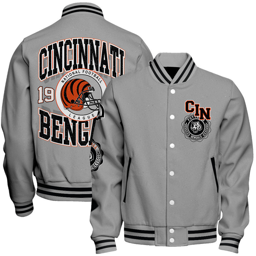 Cincinnati Bengals Nfl 2026 Feel The Power Unisex Varsity Jacket