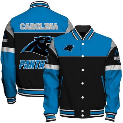 Carolina Panthers National Football League 2026 Feel The Power Unisex Varsity Jacket