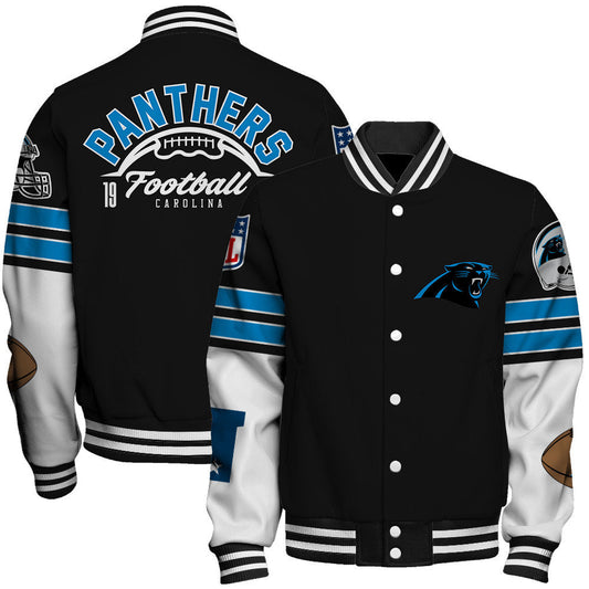 Carolina Panthers National Football League 2026 Feel The Power Unisex Varsity Jacket
