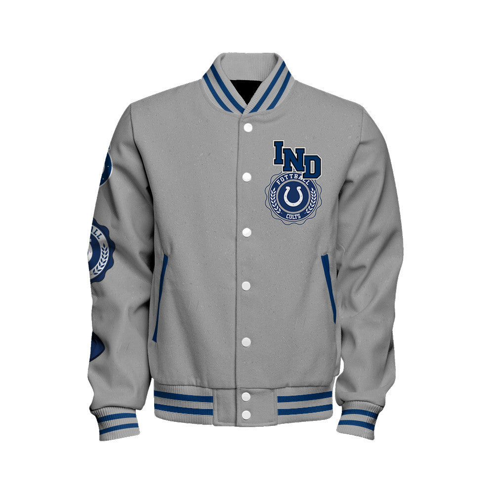 Indianapolis Colts 2026 Feel The Power Unisex Varsity Jacket