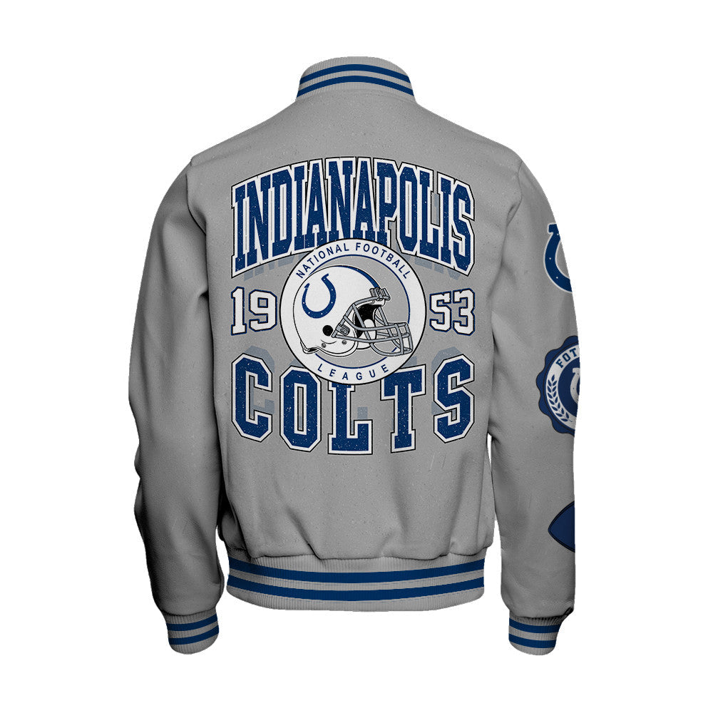 Indianapolis Colts 2026 Feel The Power Unisex Varsity Jacket