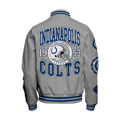 Indianapolis Colts 2026 Feel The Power Unisex Varsity Jacket