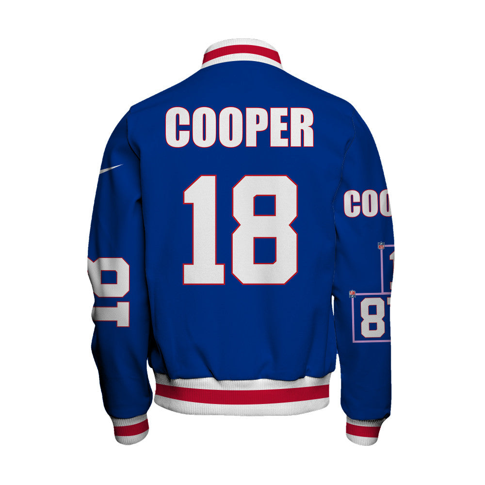 Amari Cooper #18 Buffalo Bills National Football League 2026 Unique Design Unisex Varsity Jacket