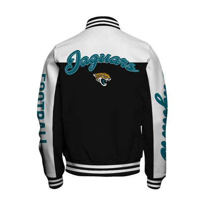 Jacksonville Jaguars National Football League 2026 Face Any Weather Unisex Varsity Jacket