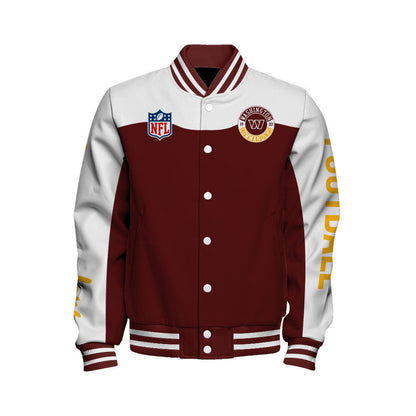 Washington Commanders National Football League 2026 Face Any Weather Unisex Varsity Jacket