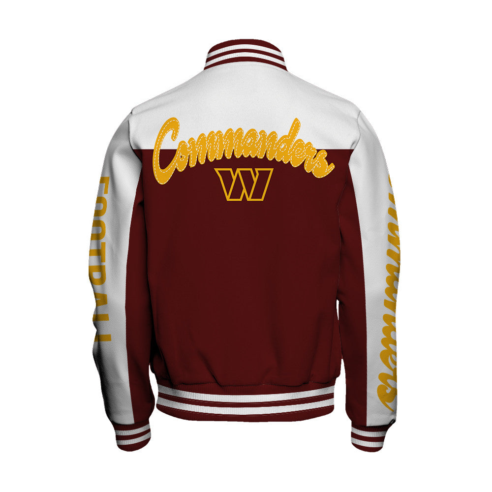 Washington Commanders National Football League 2026 Face Any Weather Unisex Varsity Jacket