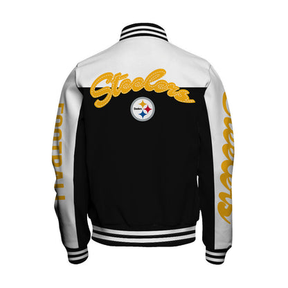 Pittsburgh Steelers National Football League 2026 Face Any Weather Unisex Varsity Jacket