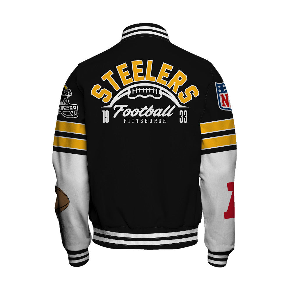 Pittsburgh Steelers National Football League 2026 Feel The Power Unisex Varsity Jacket
