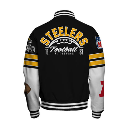 Pittsburgh Steelers National Football League 2026 Feel The Power Unisex Varsity Jacket