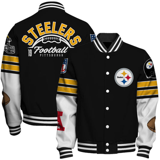 Pittsburgh Steelers National Football League 2026 Feel The Power Unisex Varsity Jacket