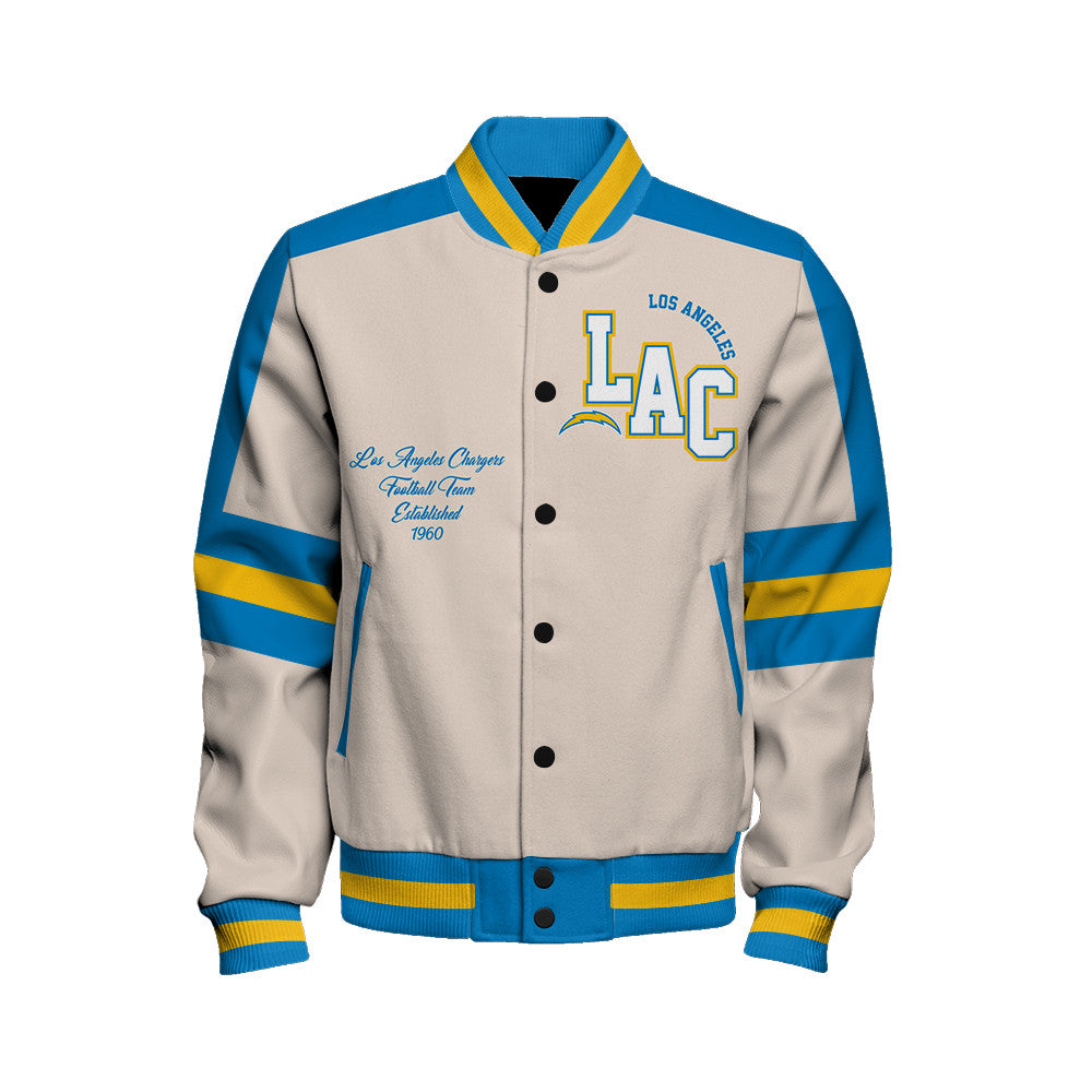 Los Angeles Chargers | Football Team 2026 Feel The Power Unisex Varsity Jacket