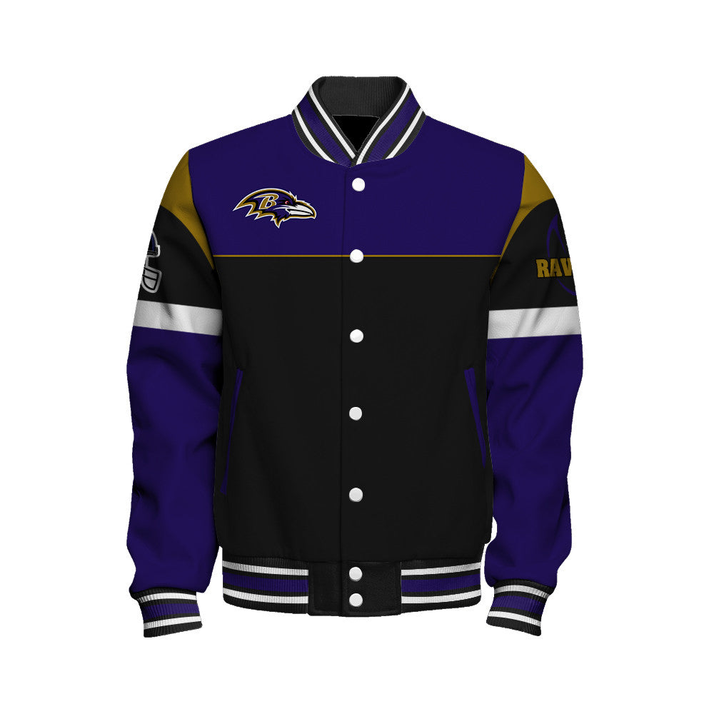 Baltimore Ravens National Football League 2026 Feel The Power Unisex Varsity Jacket