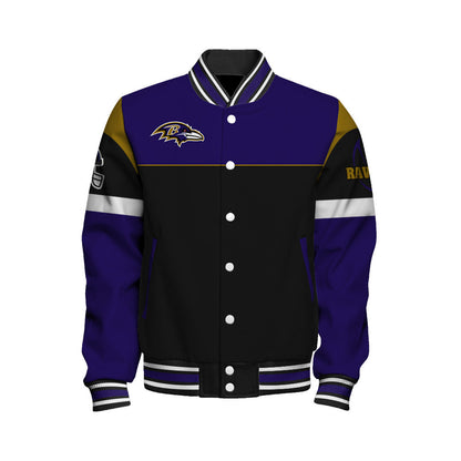 Baltimore Ravens National Football League 2026 Feel The Power Unisex Varsity Jacket