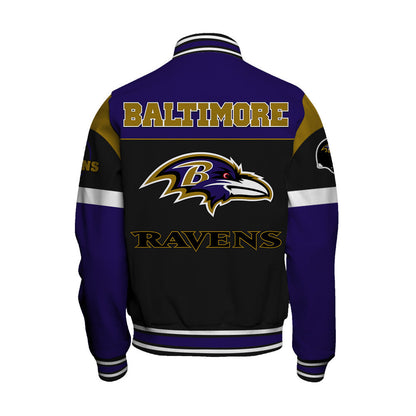 Baltimore Ravens National Football League 2026 Feel The Power Unisex Varsity Jacket
