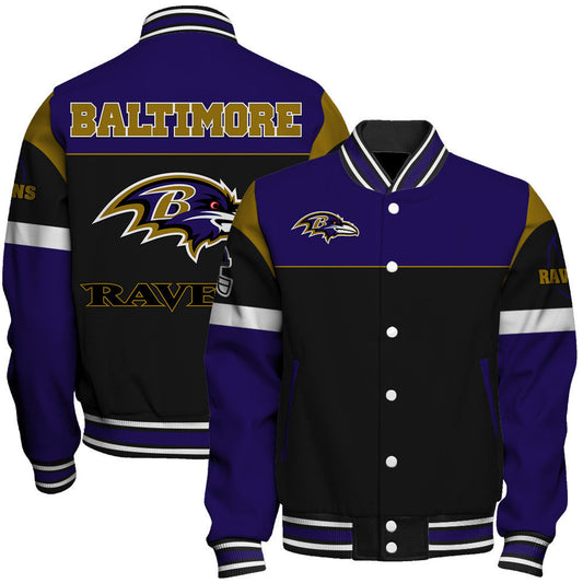 Baltimore Ravens National Football League 2026 Feel The Power Unisex Varsity Jacket