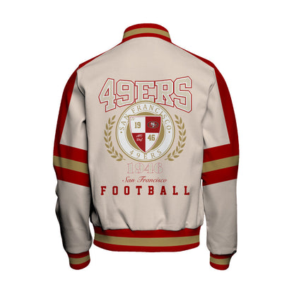 San Francisco 49ers | Football Team 2026 Feel The Power Unisex Varsity Jacket
