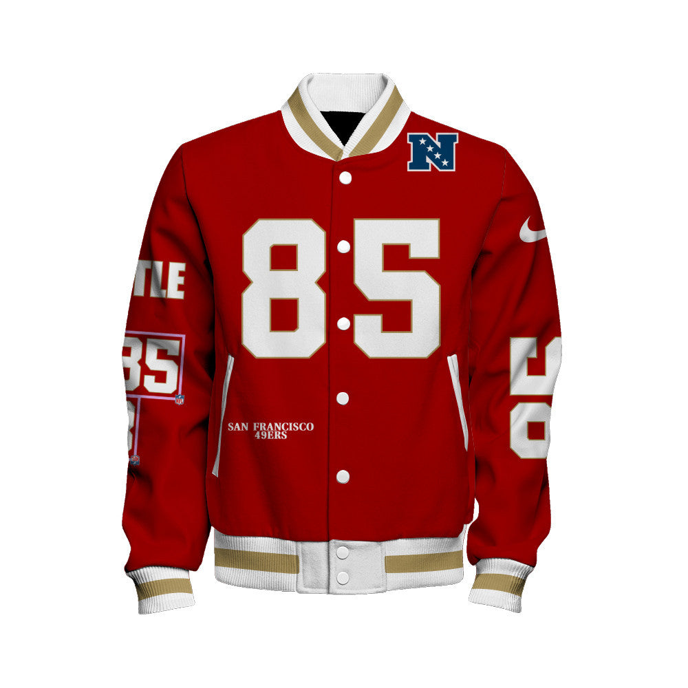 George Kittle #85 San Francisco 49ers National Football League 2026 Unique Design Unisex Varsity Jacket