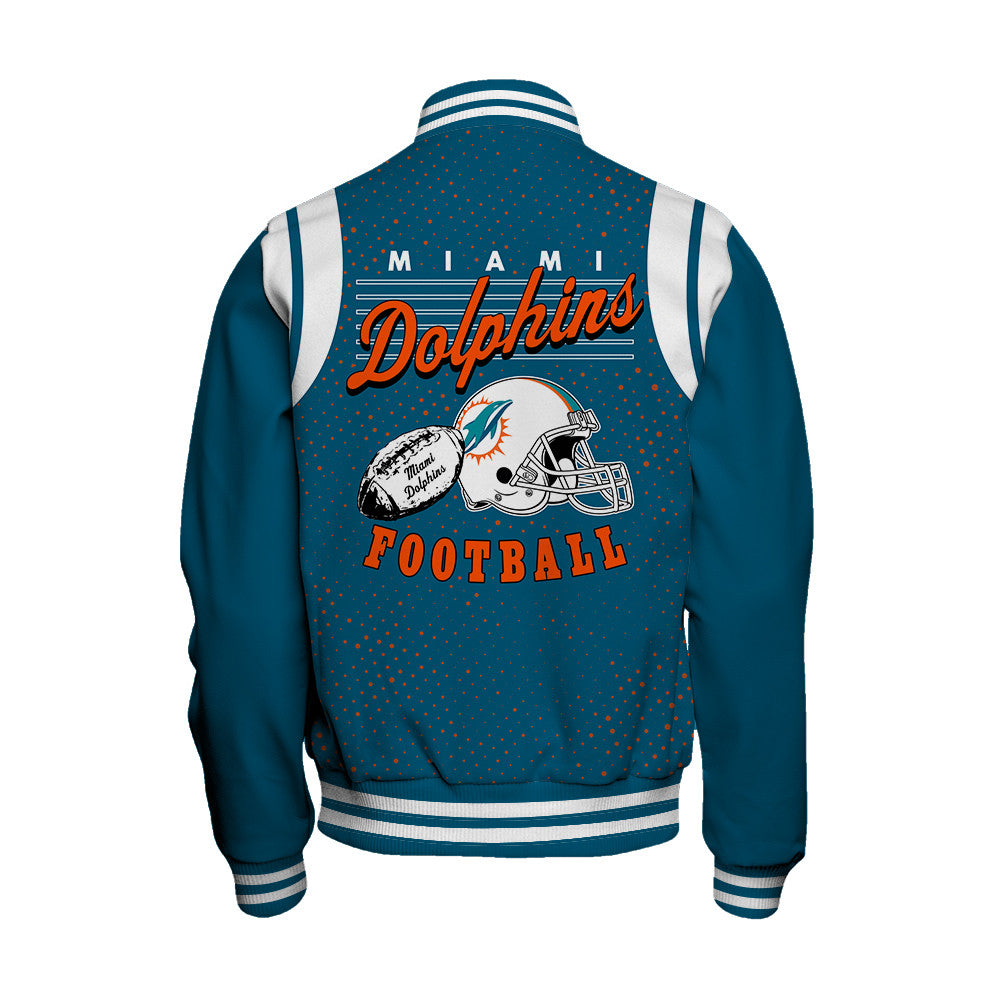 Miami Dolphins National Football League 2026 Make Your Mark Unisex Varsity Jacket