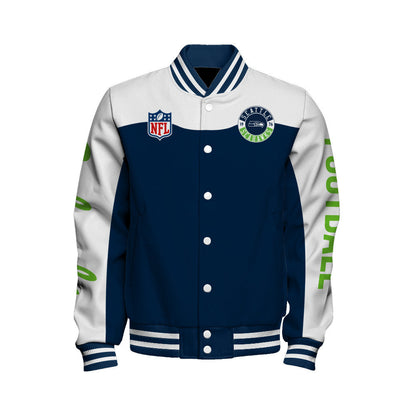 Seattle Seahawks National Football League 2026 Face Any Weather Unisex Varsity Jacket