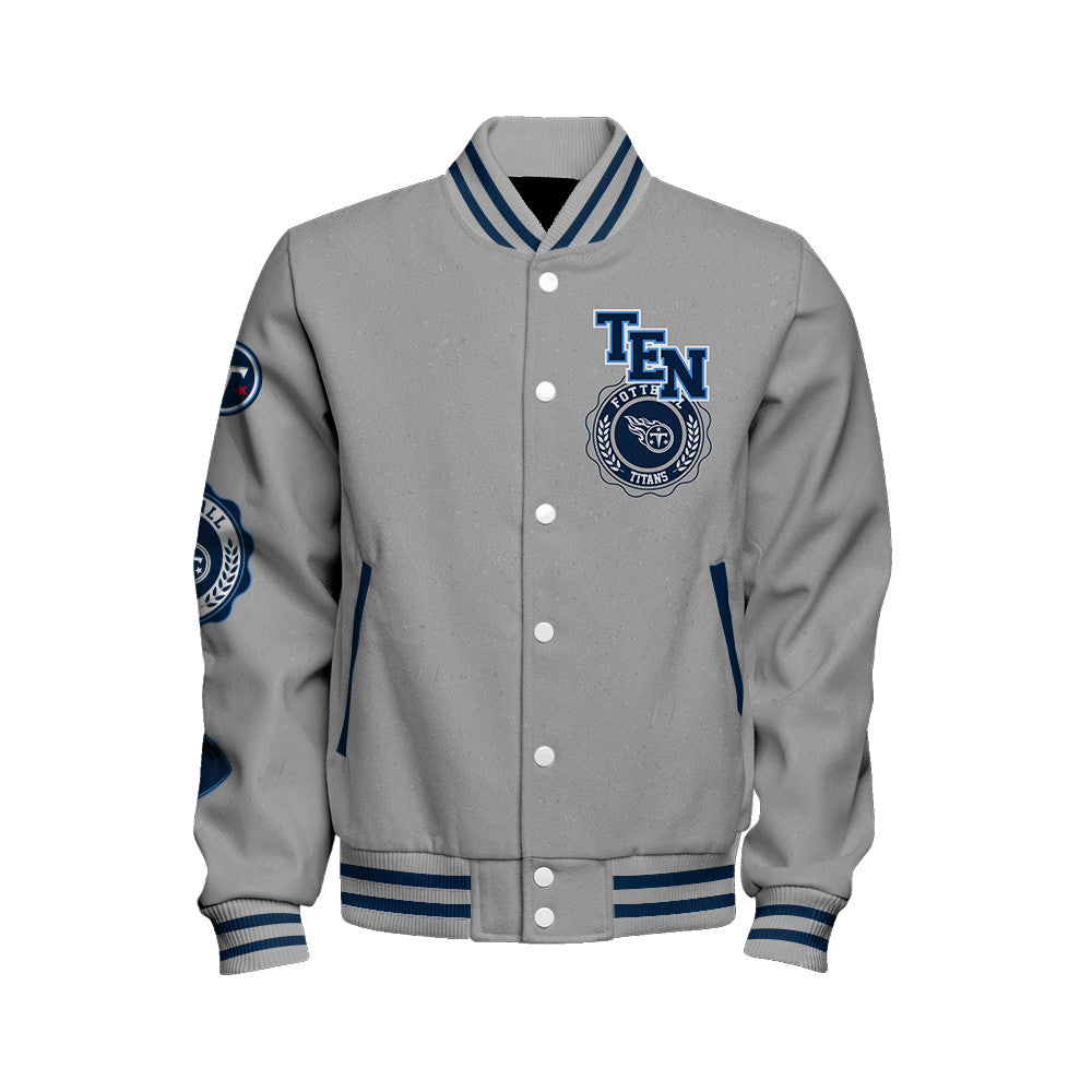 Tennessee Titans 2026 Feel The Power Unisex Varsity Jacket