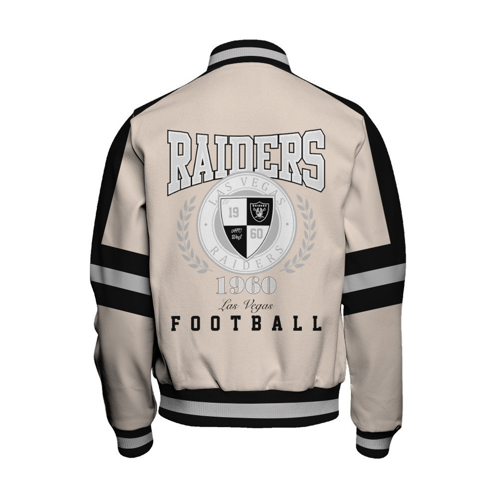 Las Vegas Raiders | Football Team 2026 Feel The Power Unisex Varsity Jacket