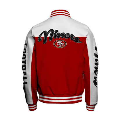 San Francisco 49ers National Football League 2026 Face Any Weather Unisex Varsity Jacket