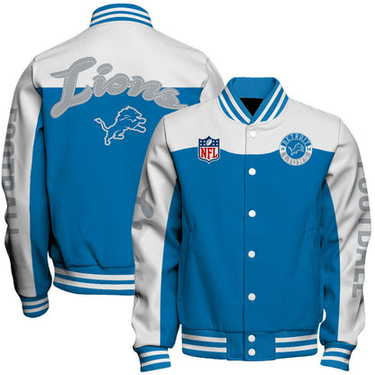 Detroit Lions National Football League 2026 Face Any Weather Unisex Varsity Jacket