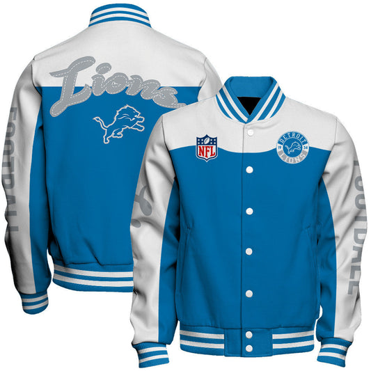 Detroit Lions National Football League 2026 Face Any Weather Unisex Varsity Jacket