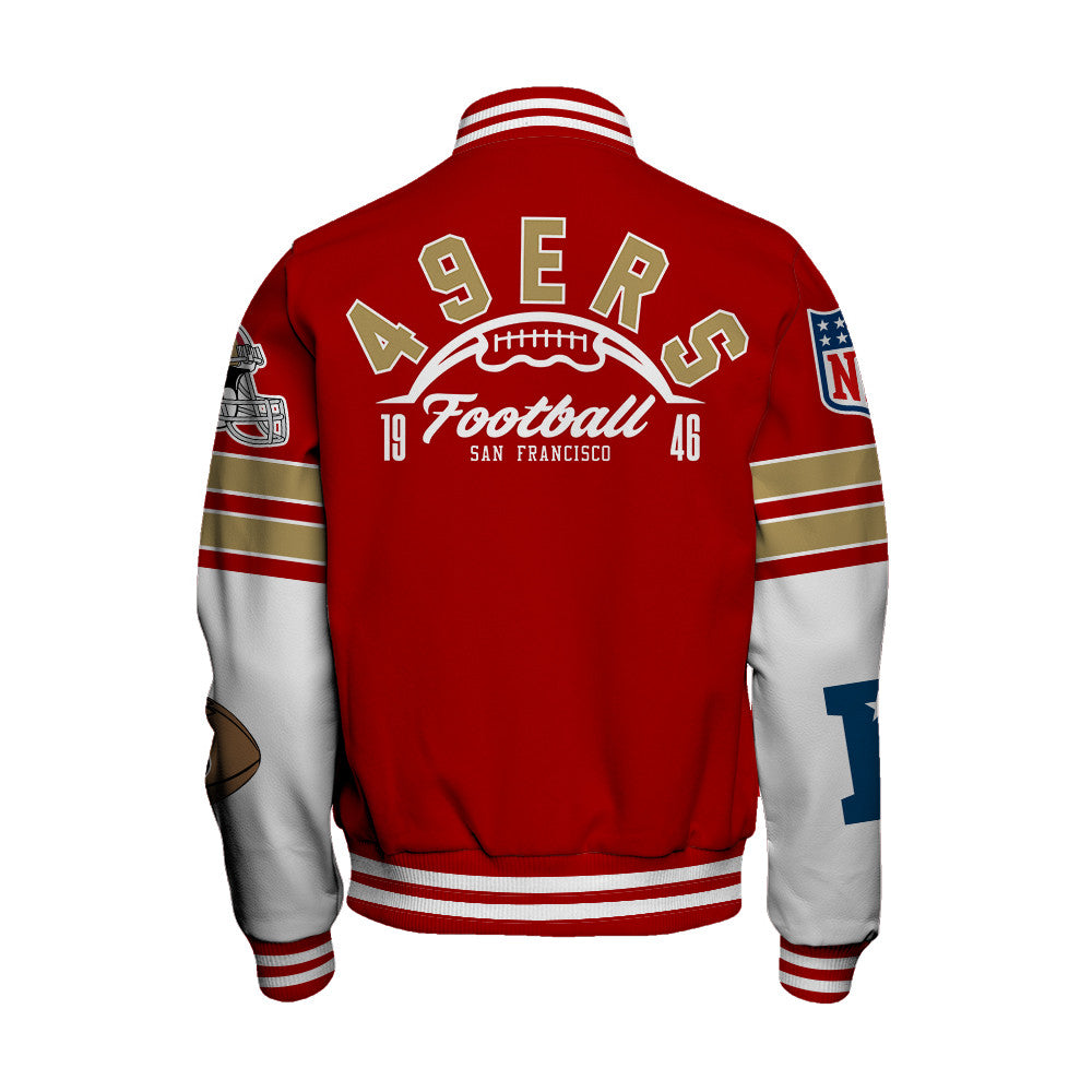 San Francisco 49ers National Football League 2026 Feel The Power Unisex Varsity Jacket