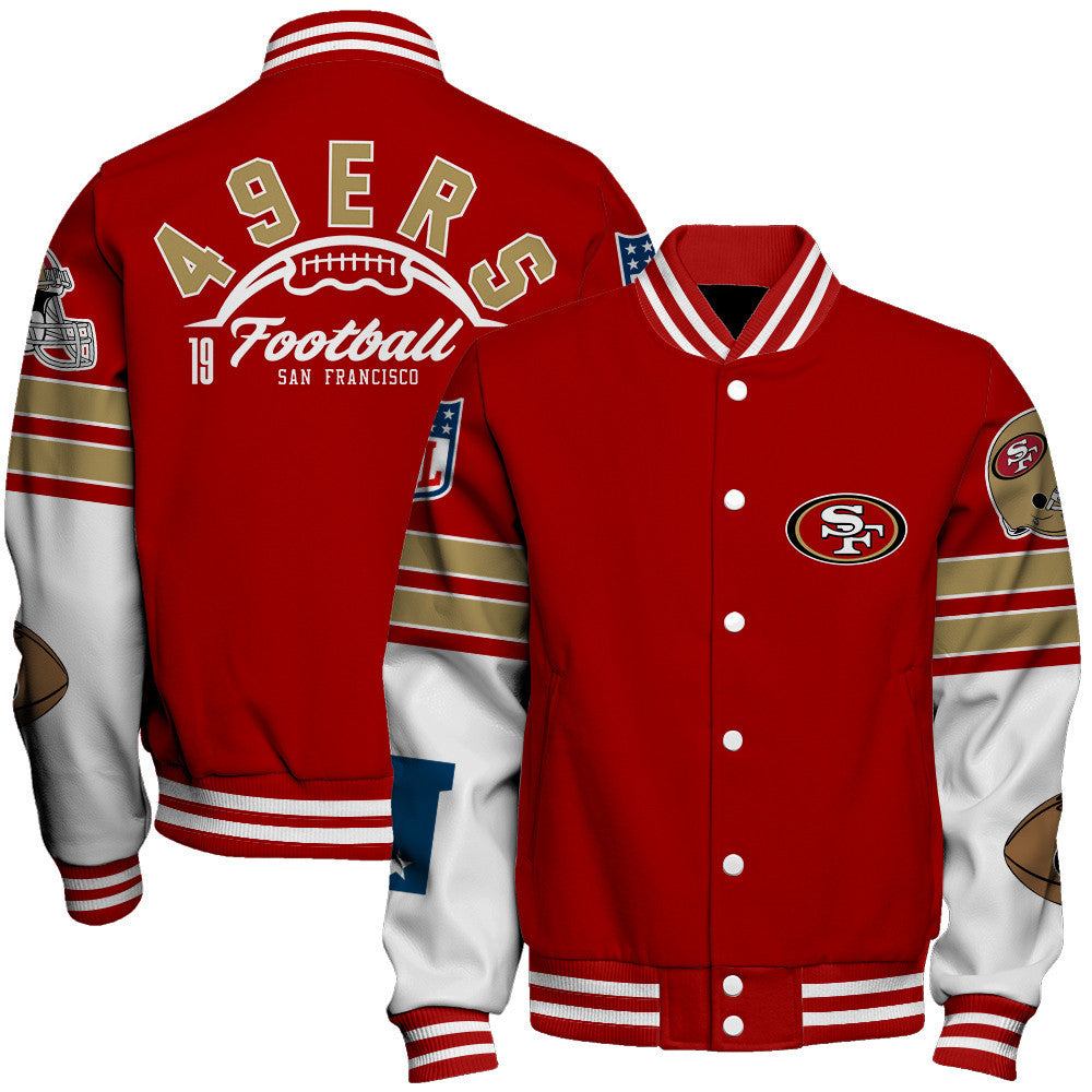 San Francisco 49ers National Football League 2026 Feel The Power Unisex Varsity Jacket