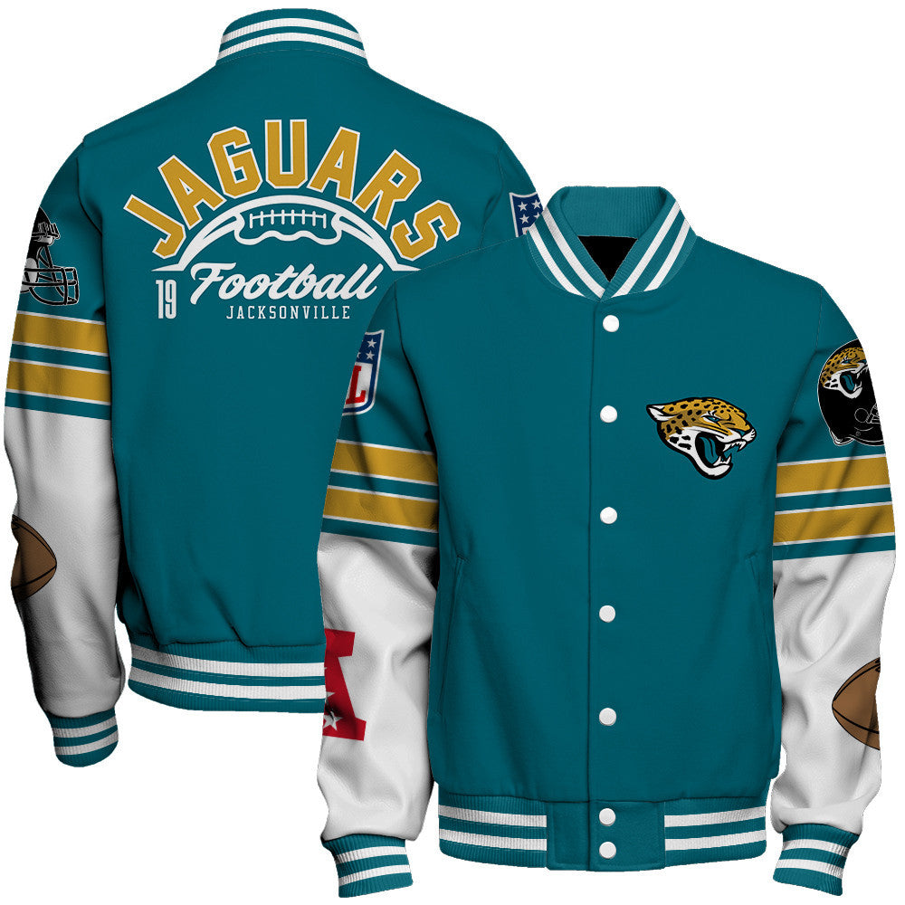 Jacksonville Jaguars National Football League 2026 Feel The Power Unisex Varsity Jacket
