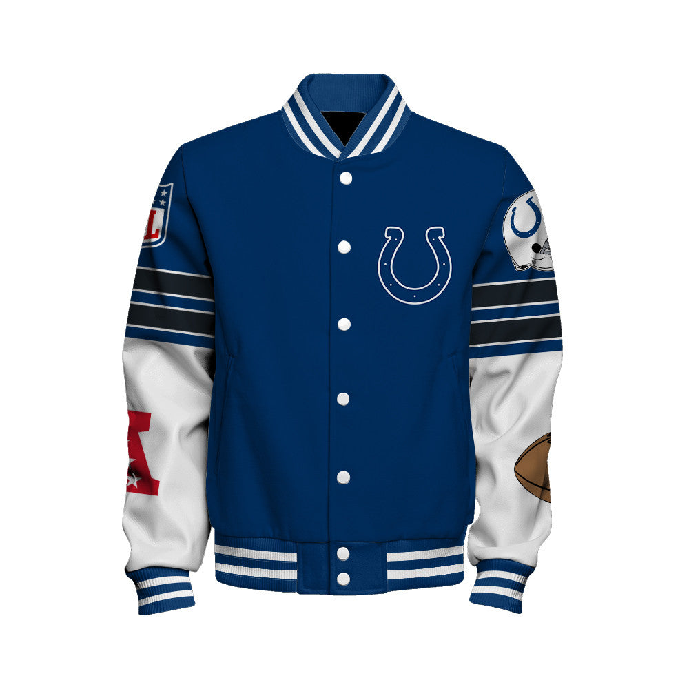 Indianapolis Colts National Football League 2026 Feel The Power Unisex Varsity Jacket
