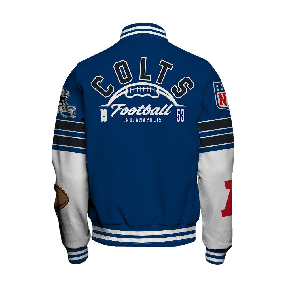 Indianapolis Colts National Football League 2026 Feel The Power Unisex Varsity Jacket