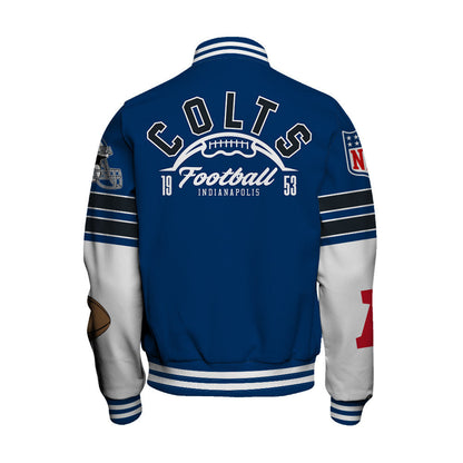 Indianapolis Colts National Football League 2026 Feel The Power Unisex Varsity Jacket