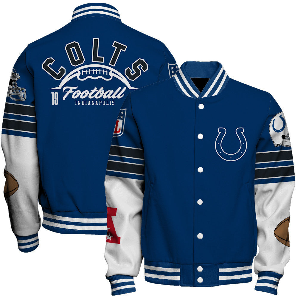 Indianapolis Colts National Football League 2026 Feel The Power Unisex Varsity Jacket