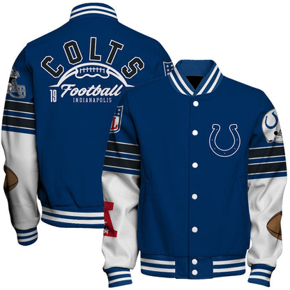Indianapolis Colts National Football League 2026 Feel The Power Unisex Varsity Jacket