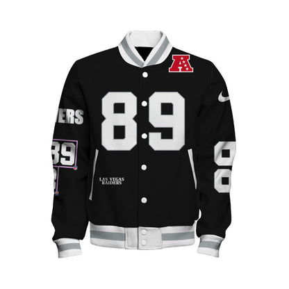 Brock Bowers #89 Las Vegas Raiders National Football League 2026 Unique Design Unisex Varsity Jacket