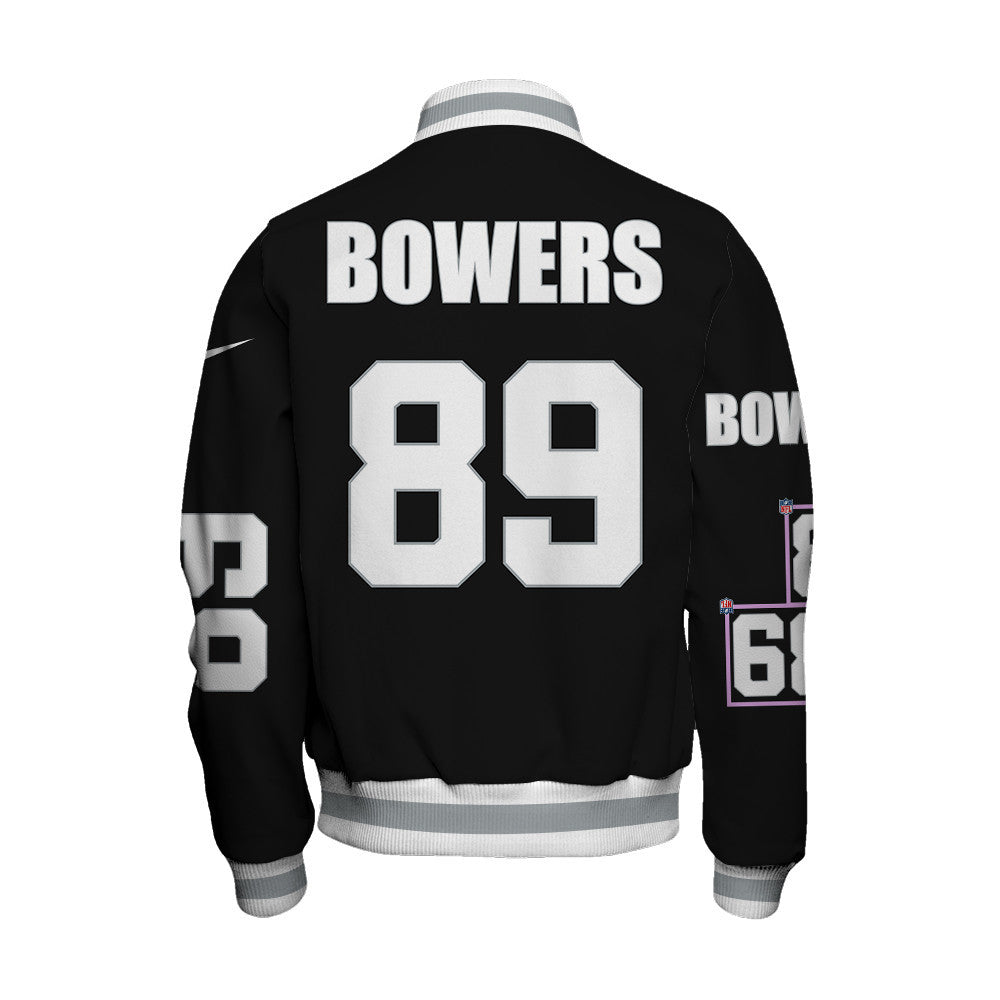 Brock Bowers #89 Las Vegas Raiders National Football League 2026 Unique Design Unisex Varsity Jacket