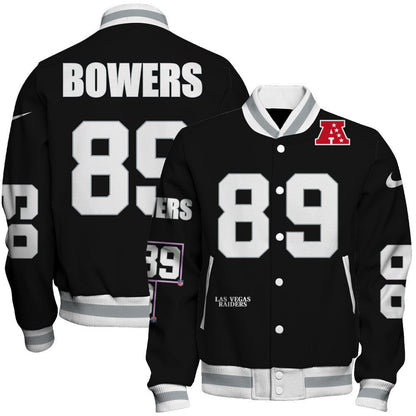Brock Bowers #89 Las Vegas Raiders National Football League 2026 Unique Design Unisex Varsity Jacket
