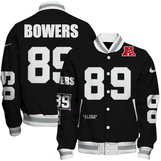 Brock Bowers #89 Las Vegas Raiders National Football League 2026 Unique Design Unisex Varsity Jacket