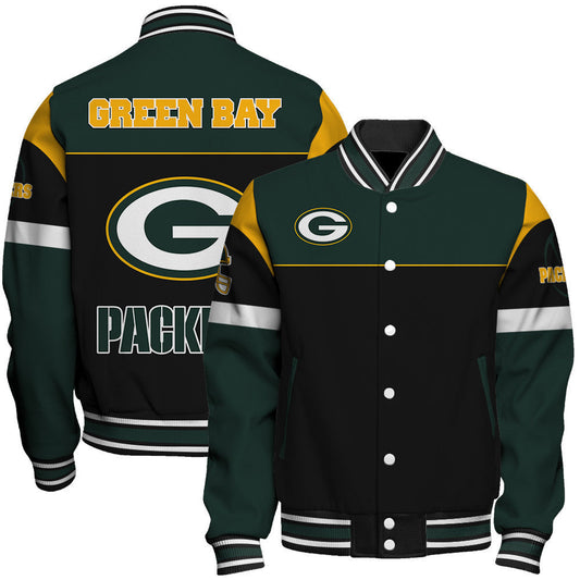 Green Bay Packers National Football League 2026 Feel The Power Unisex Varsity Jacket