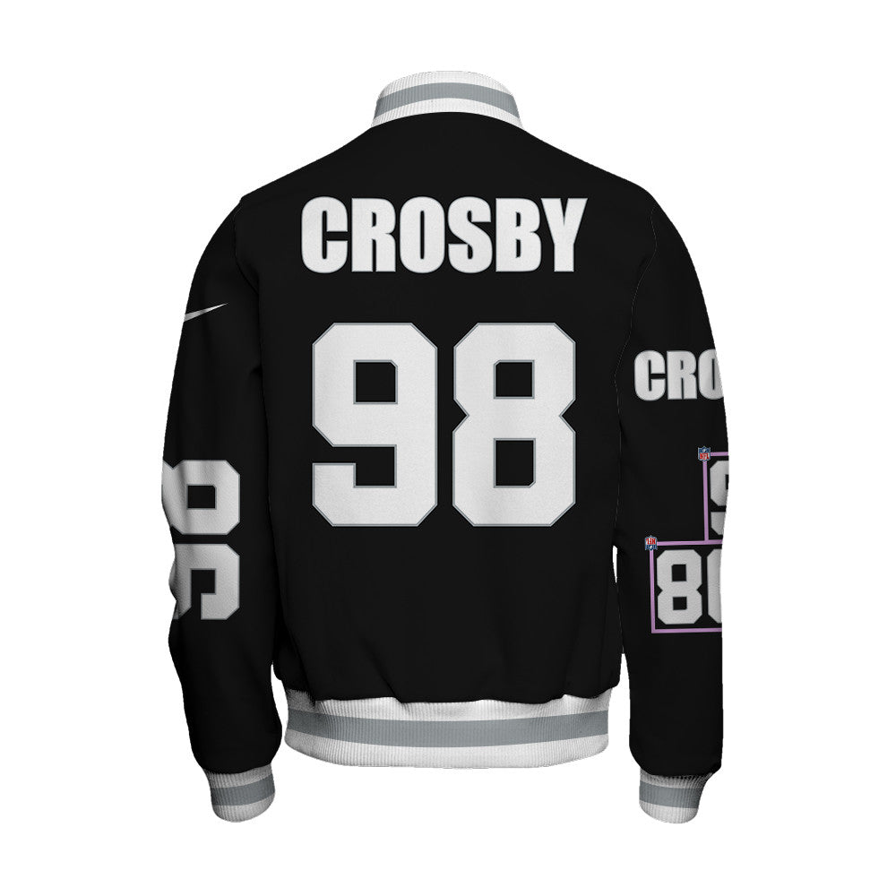 Maxx Crosby #98 Las Vegas Raiders National Football League 2026 Unique Design Unisex Varsity Jacket