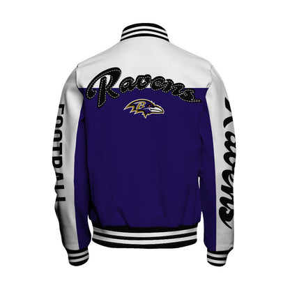 Baltimore Ravens National Football League 2026 Face Any Weather Unisex Varsity Jacket