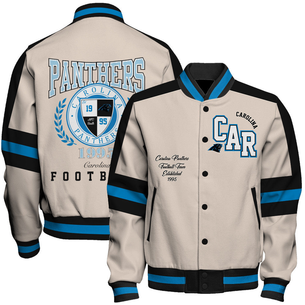 Carolina Panthers | Football Team 2026 Feel The Power Unisex Varsity Jacket