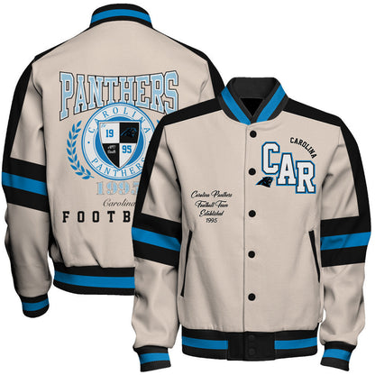 Carolina Panthers | Football Team 2026 Feel The Power Unisex Varsity Jacket