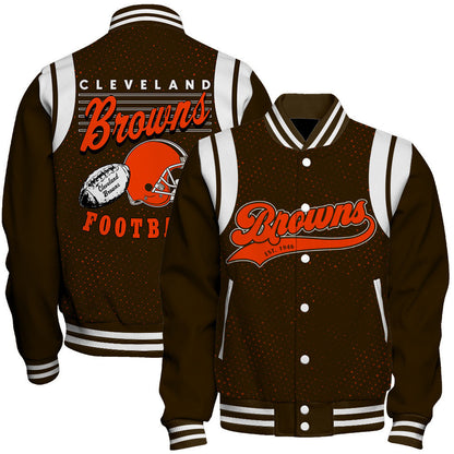 Cleveland Browns National Football League 2026 Make Your Mark Unisex Varsity Jacket
