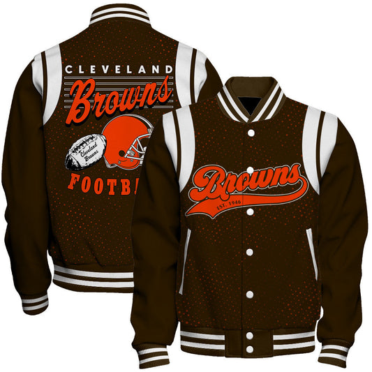 Cleveland Browns National Football League 2026 Make Your Mark Unisex Varsity Jacket