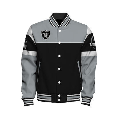 Las Vegas Raiders National Football League 2026 Feel The Power Unisex Varsity Jacket
