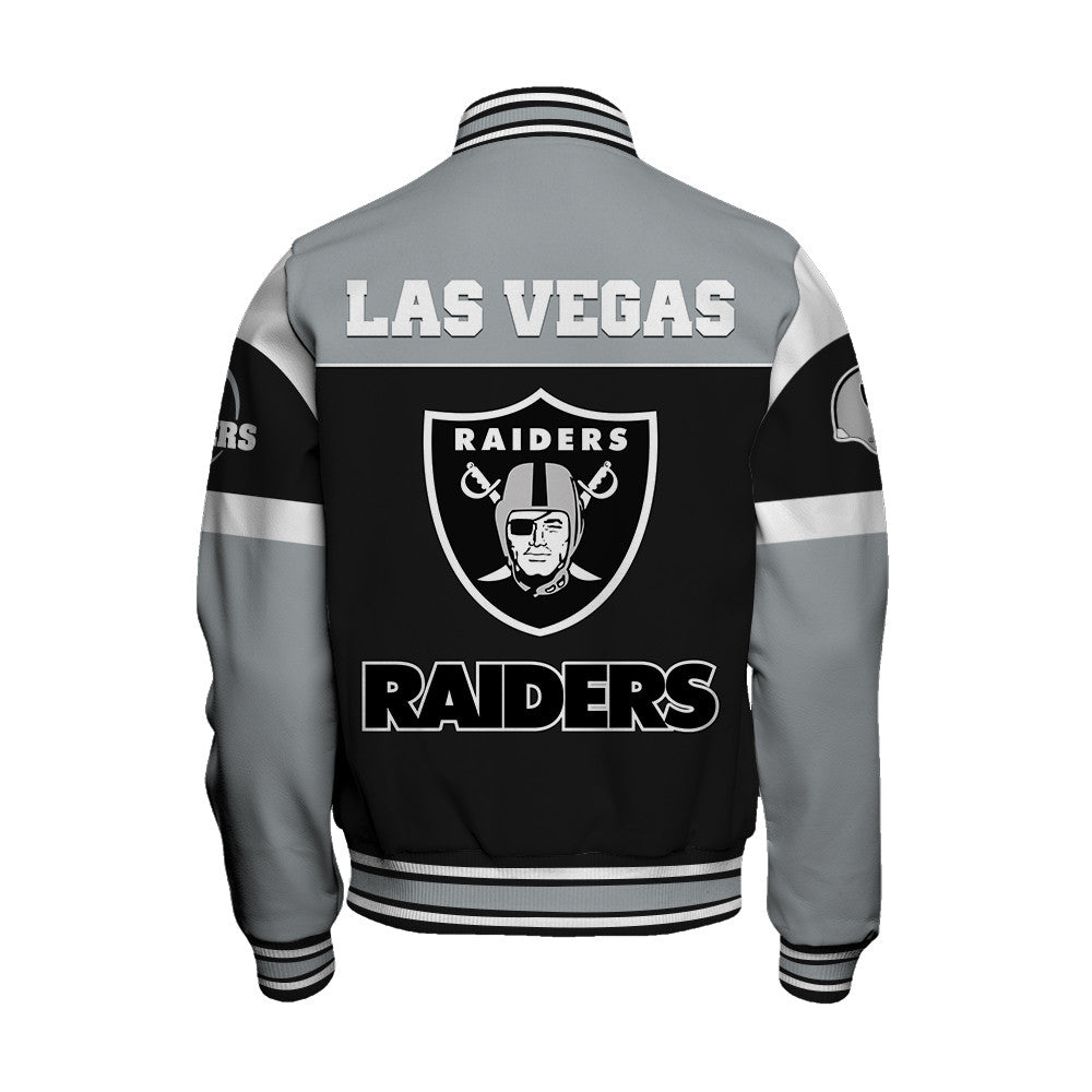 Las Vegas Raiders National Football League 2026 Feel The Power Unisex Varsity Jacket